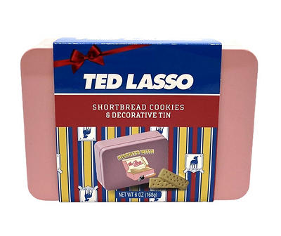 Ted Lasso Shortbread Cookie Tin, 6 Oz.