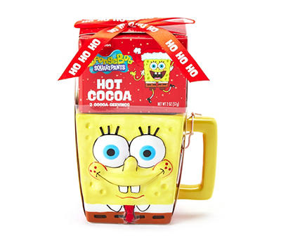 SpongeBob SquarePants Figural Ceramic Mug & Hot Cocoa Set