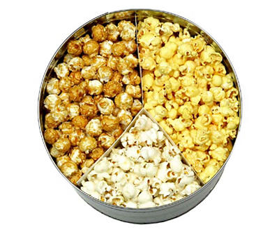 "100" Holiday Stripe Disney Characters Popcorn Tin, 18.5 Oz.