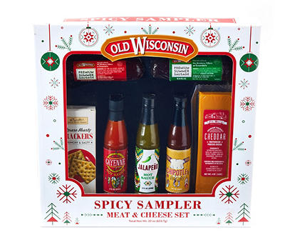 Old Wisconsin Spicy Sampler Meat & Cheese Gift Set, 16 Oz.