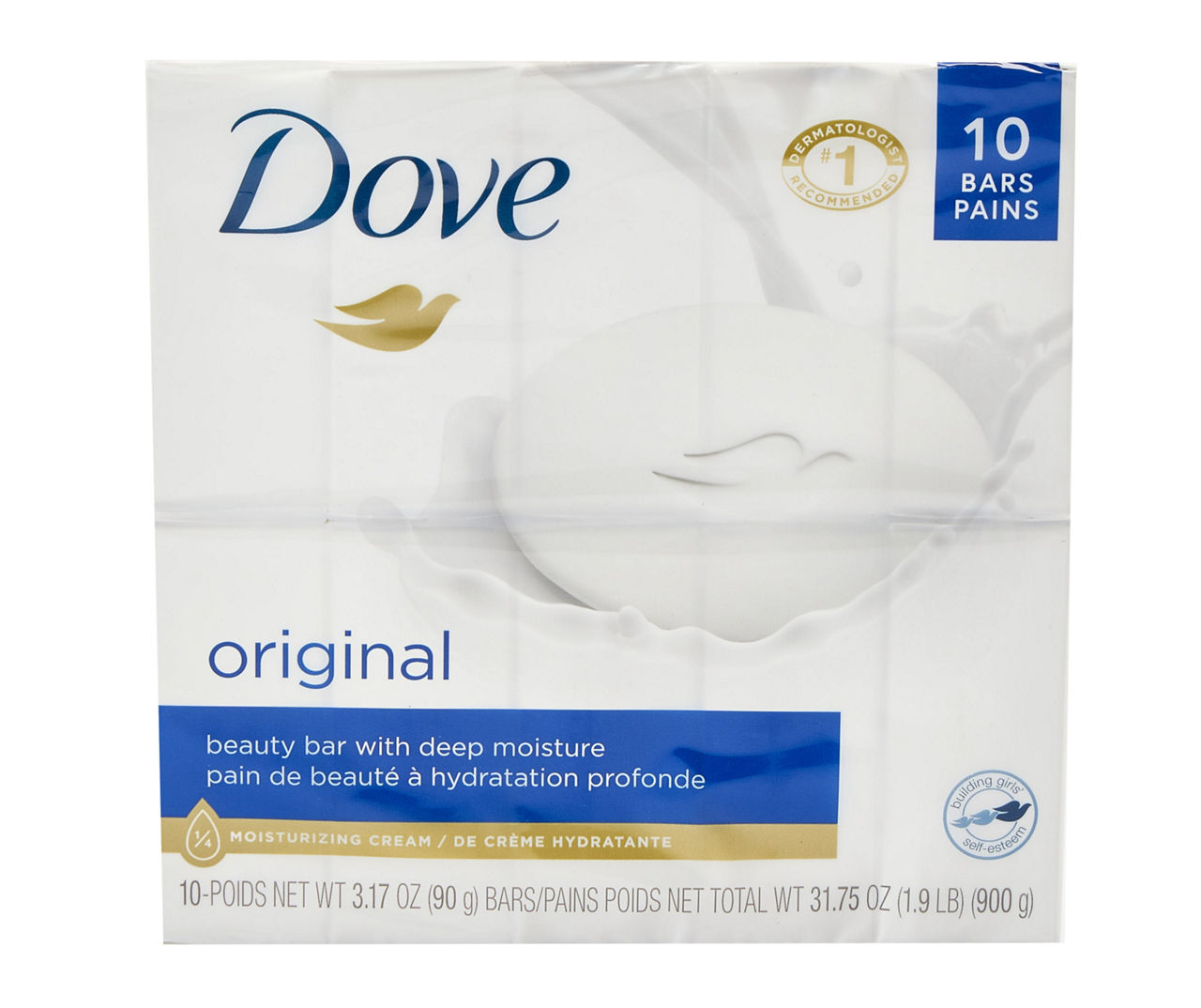 Original Gentle Skin Cleanser Beauty Bar, 10-Pack