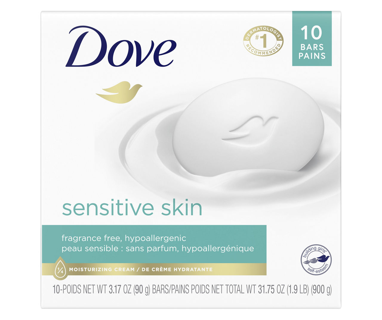 Dove Sensitive Skin Beauty Bar, 10Pack Big Lots