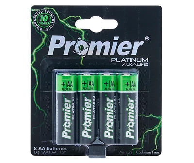 Platinum AA Alkaline Battery, 8-Pack