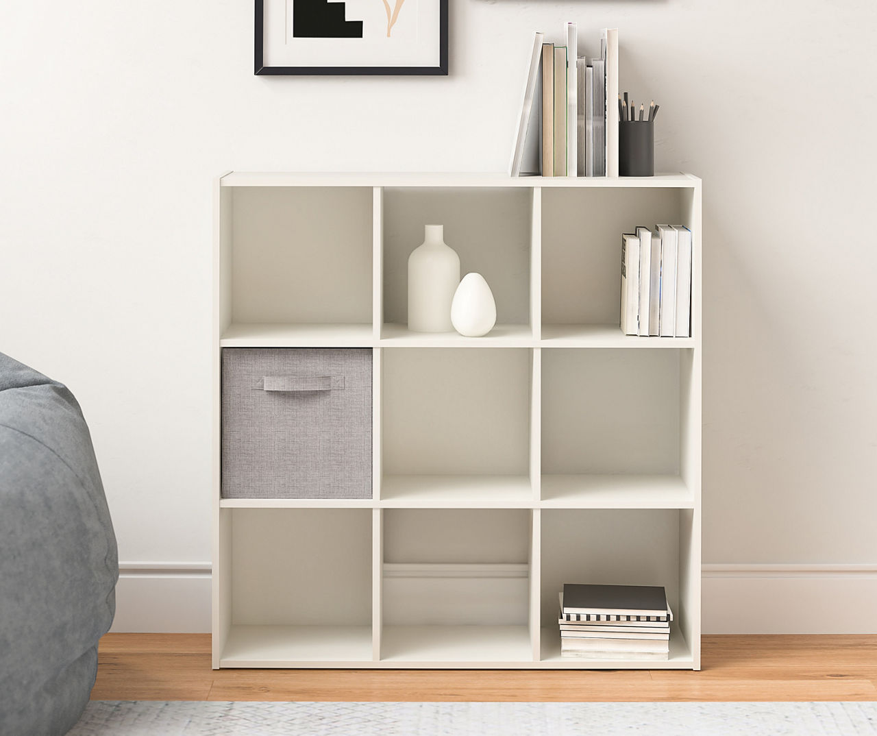 Moda White 9-Cube Storage Organizer