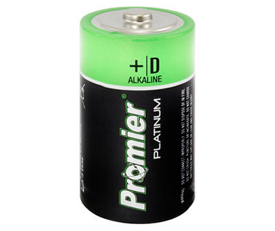 Platinum D Alkaline Battery, 4-Pack