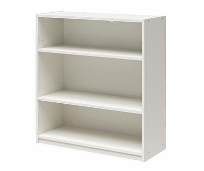 Moda White 3-Shelf Bookcase