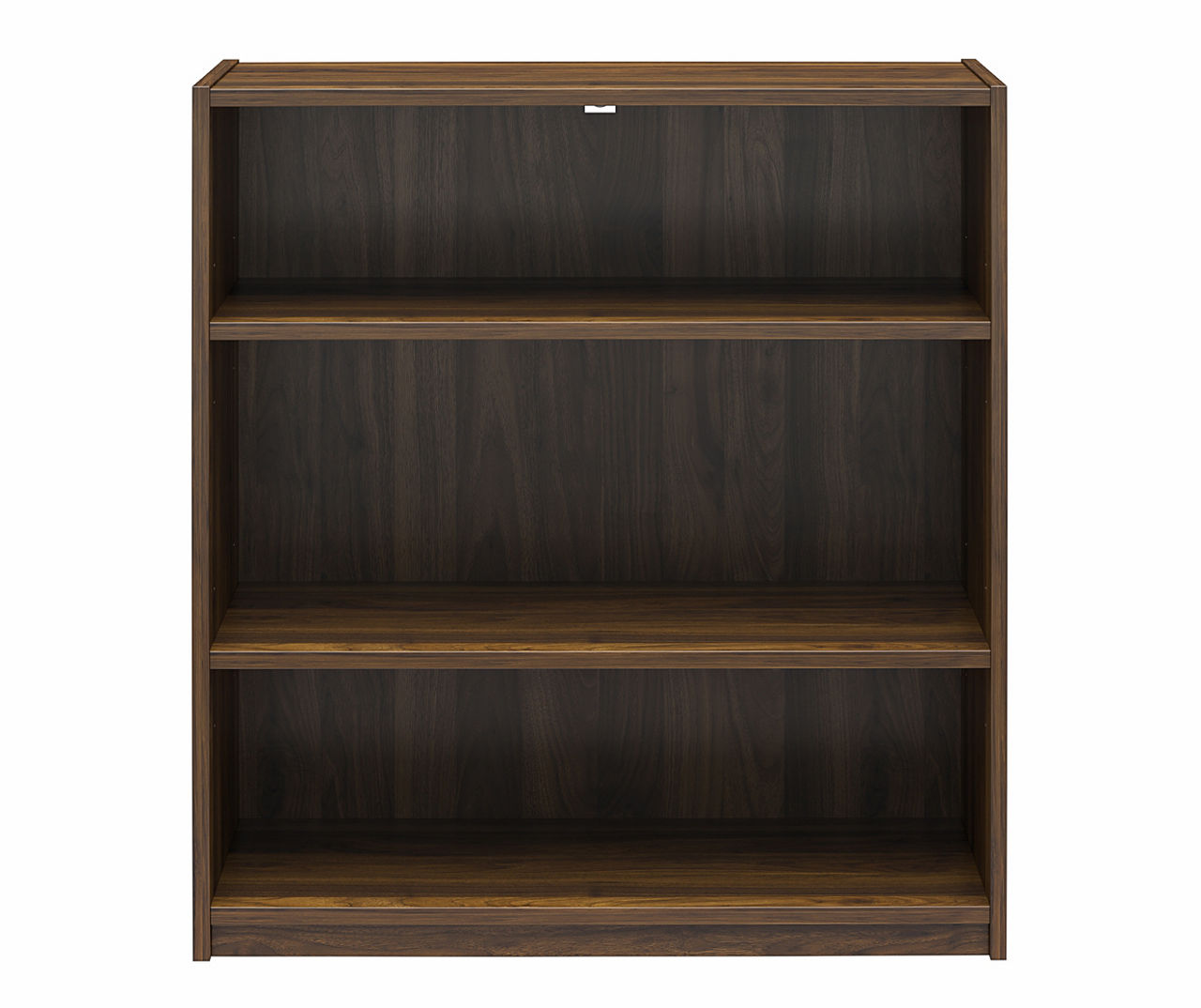 Moda Walnut 3-Shelf Bookcase