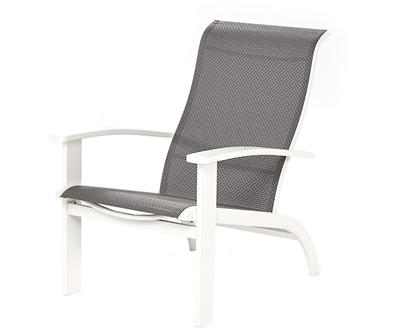 Gray Sling Metal Adirondack Chair