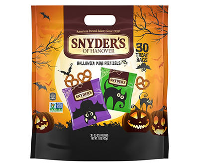 Halloween Mini Pretzel Treat Bags, 30-Count