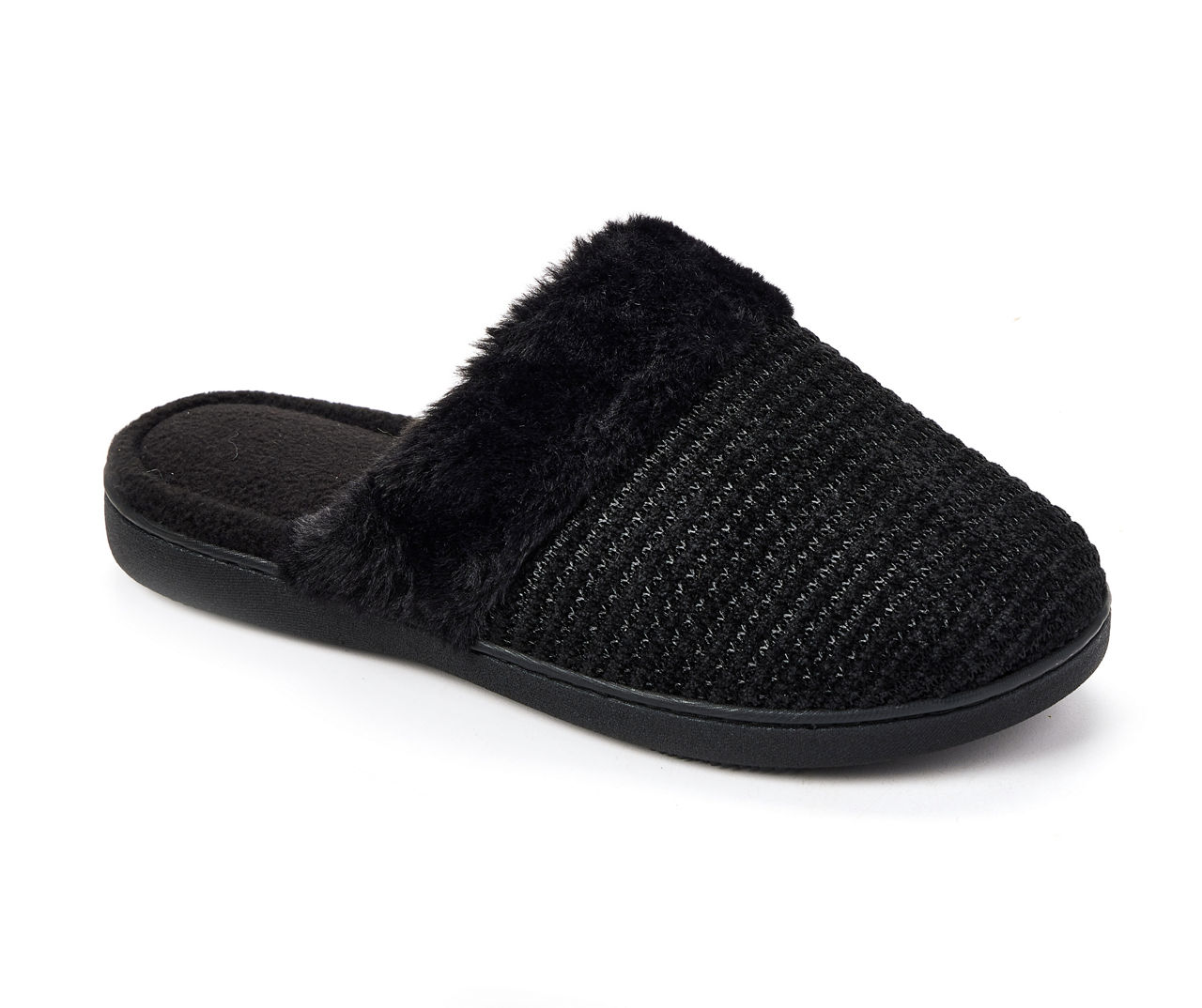 Women's Textured-Stripe Chenille Slippers | Big Lots