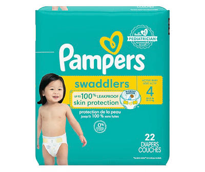 Size 4 Swaddlers Diapers, 22-Count