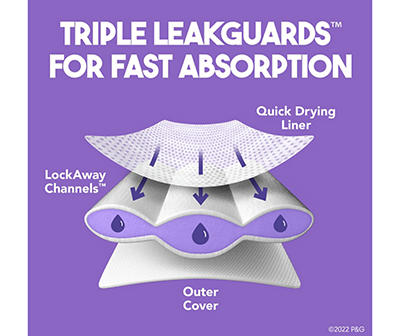 Triple Leakguards Diapers, Size 7, 54-Count