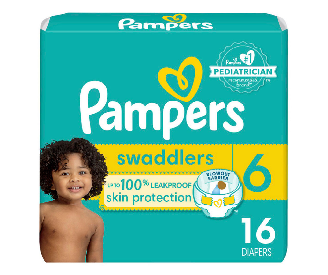 Size 6 Swaddlers Diapers, 16-Count