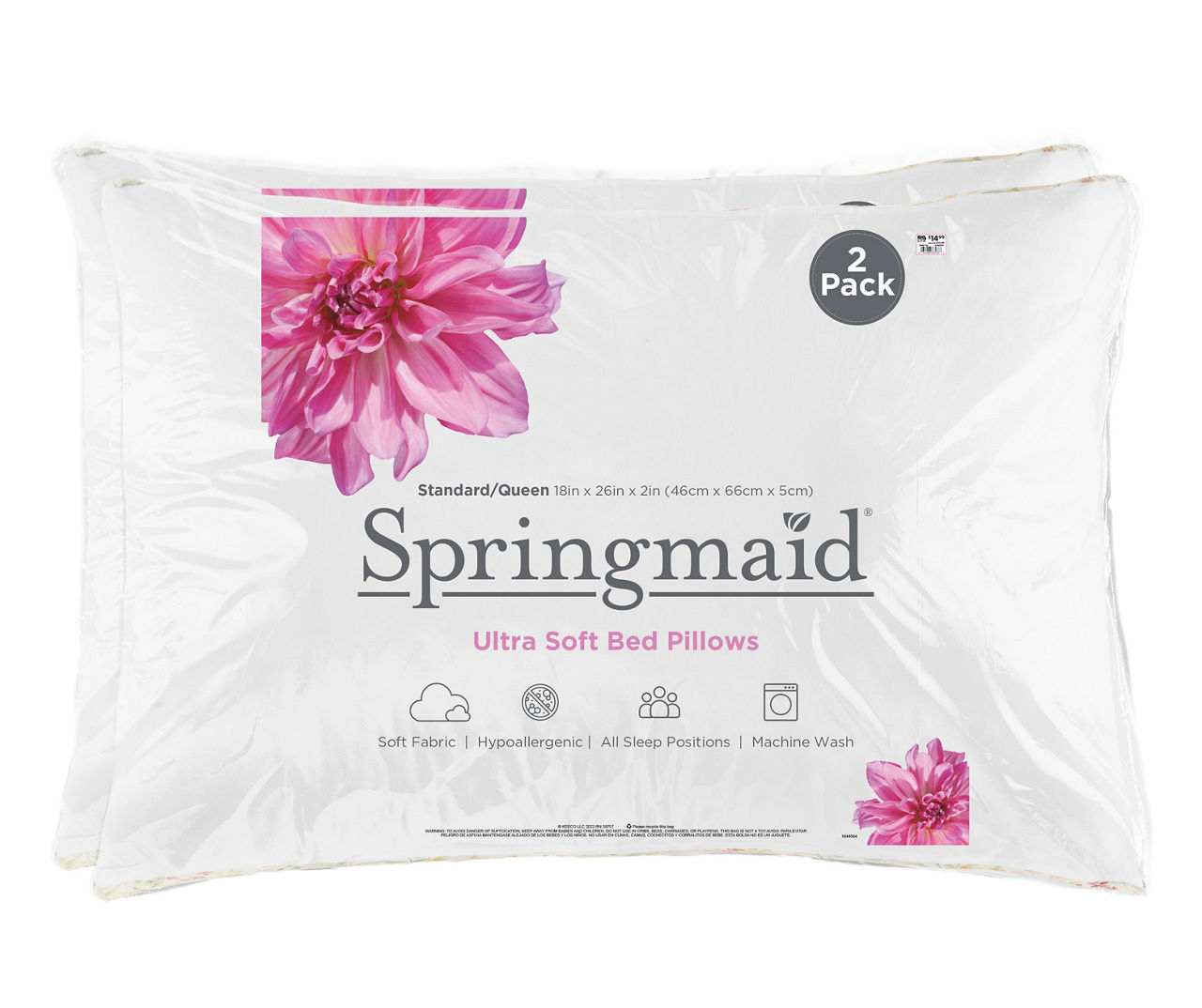 Springmaid extra firm hot sale pillow