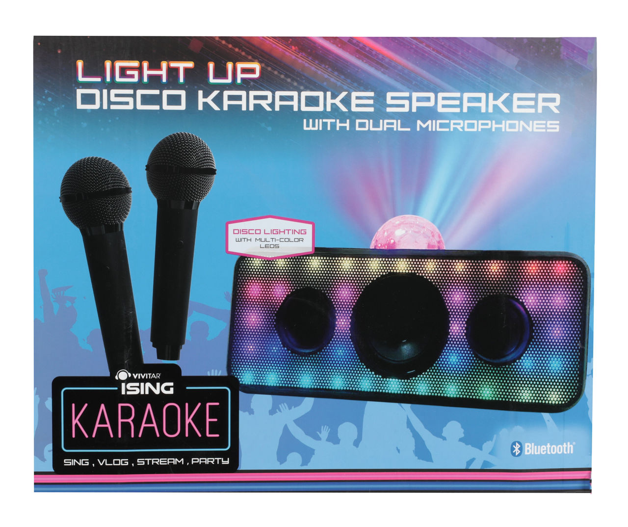 Vivitar Bluetooth® Karaoke Microphone, Pink 