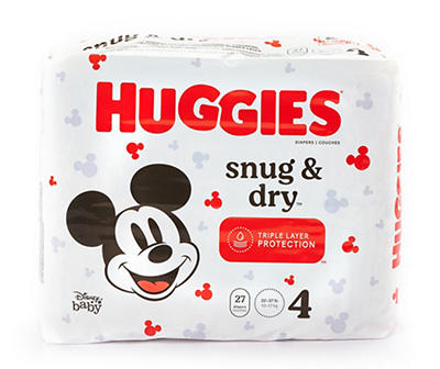 Huggies Snug & Dry Baby Diapers, Size 4, 27 Ct