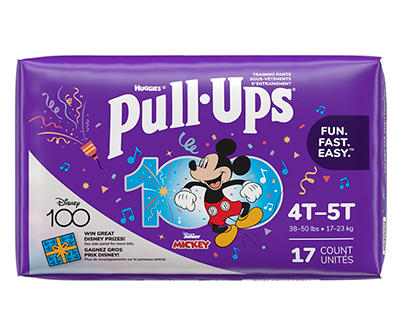 Huggies Size 4T-5T Pull-Ups Potty Training Pants for Boys, 17-Count