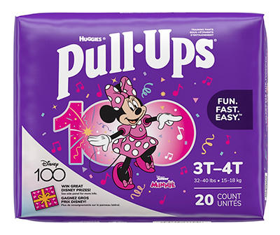 Huggies Size 3T-4T Pull-Ups Potty Training Pants for Girls, 20-Count