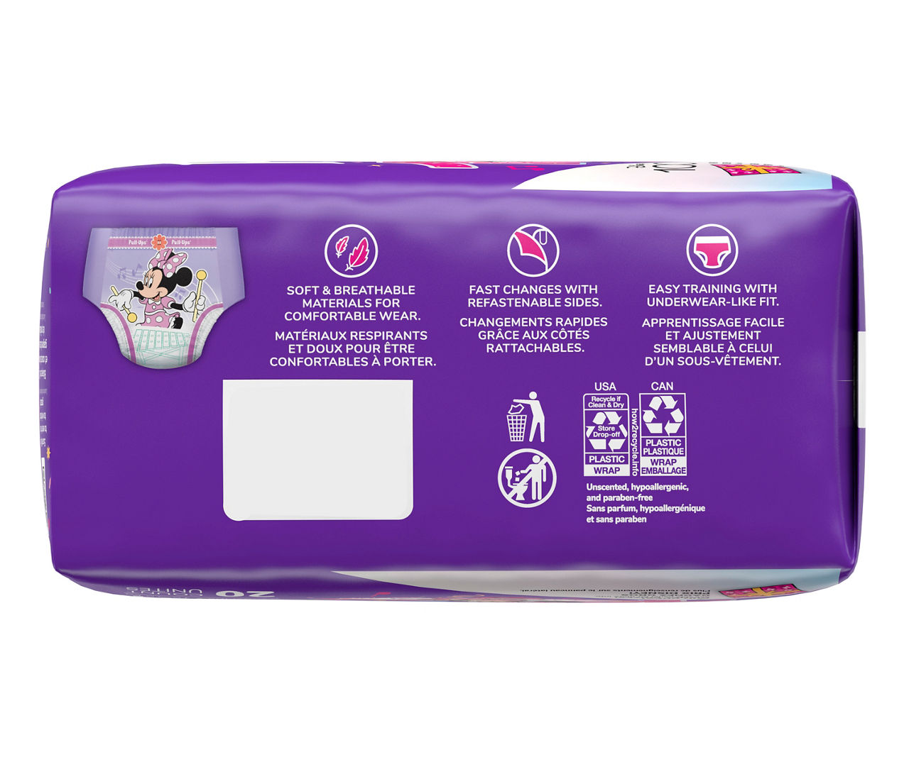 HUGGIES PULL-UPS GIRLS Disney Minnie Mouse, 4T - 5T 33 COUNT EACH