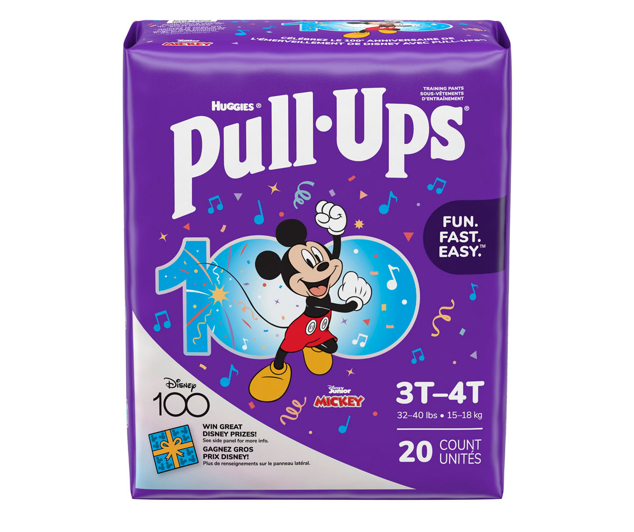 Huggies Pull-Ups Training Pants for Boys with Cool Alert - Size 4T