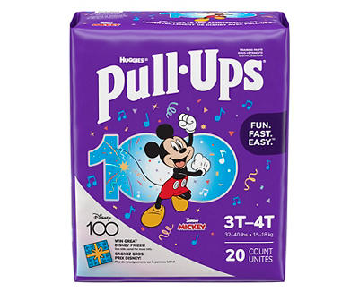 Huggies Size 3T-4T Pull-Ups Potty Training Pants for Boys, 20-Count