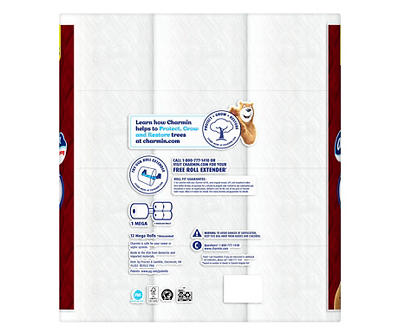 Ultra Strong Toilet Paper 12 Mega Rolls, 242 Sheets Per Roll