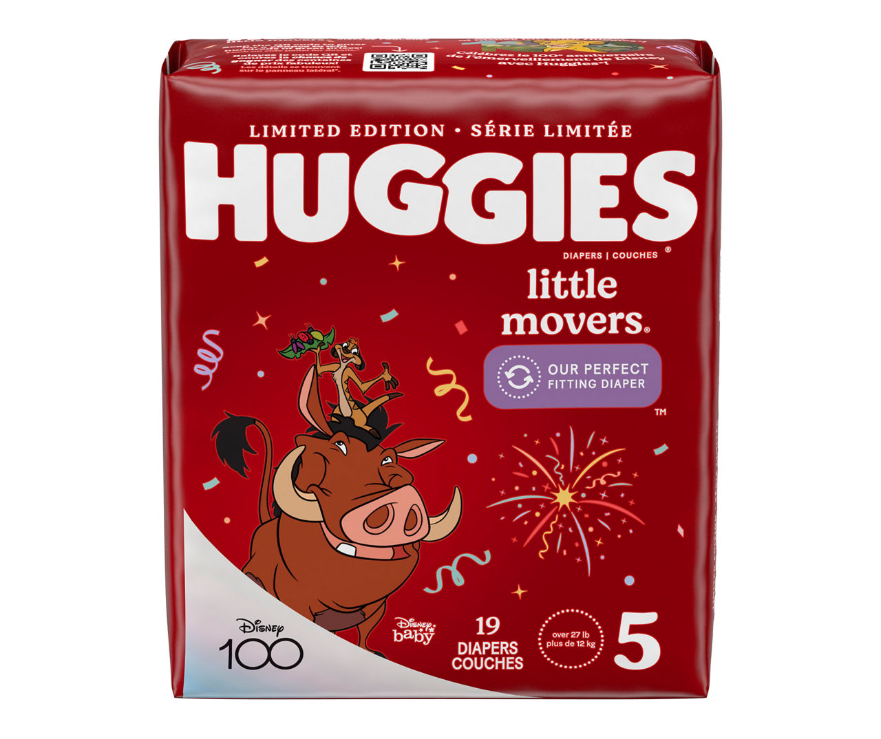 Huggies Little Movers Baby Diapers, Size 4, 140 ct