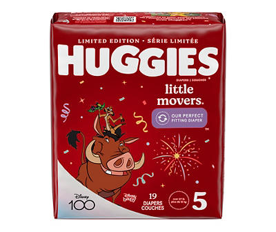 Huggies Little Movers Baby Diapers, Size 5, 19 Ct