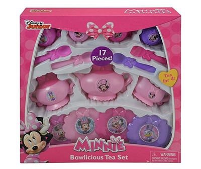 Pink Minnie Mouse Bowlicious 17-Piece Tea Set