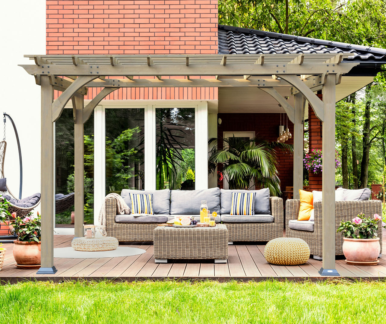 Broyhill 10 x 12 Laurel Terrace Cedar Pergola | Big Lots