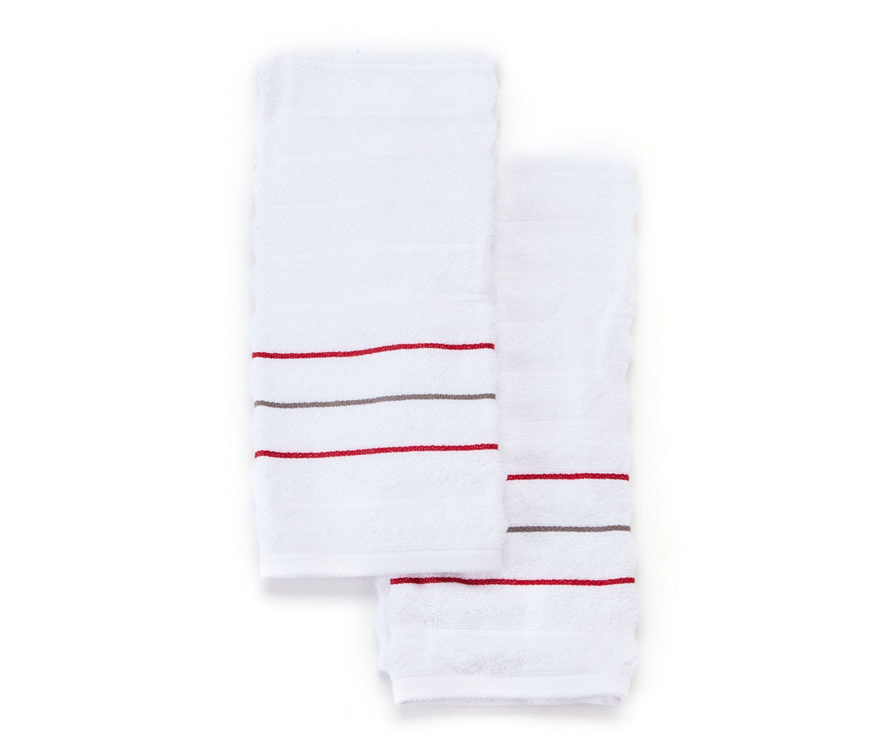 Somanic White Stripe Hand Towels, 2Pack Big Lots