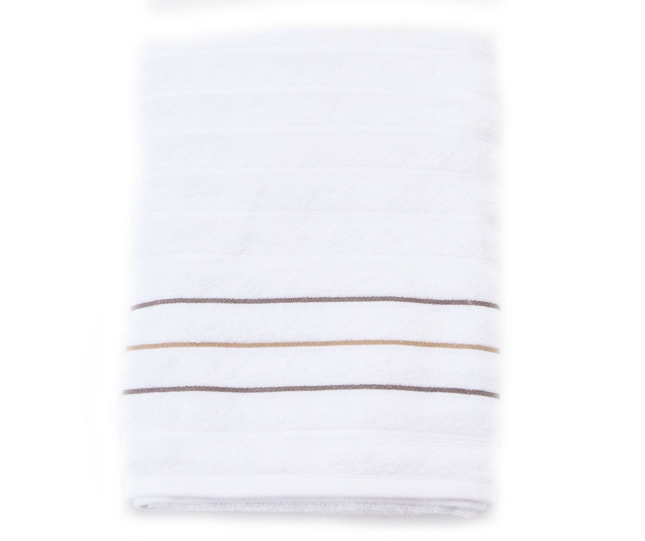 Somanic White & Gray Stripe Bath Towel Big Lots