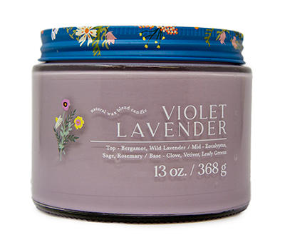 Violet Lavender 3-Wick Candle, 13 Oz.
