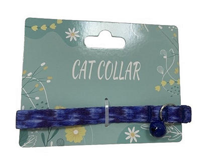 Blue Tie-Dye Cat Collar