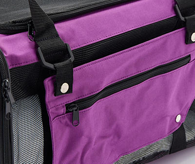 Purple Soft Sided Pet Carrier