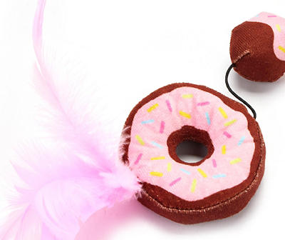 Pink Donut Teaser Wand