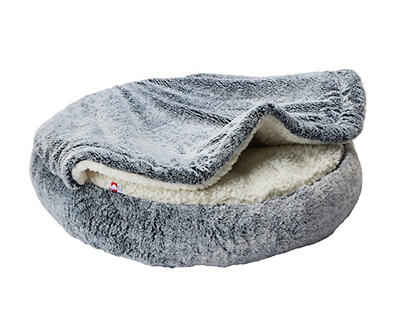 Gray Snuggler Pet Bed, (22")
