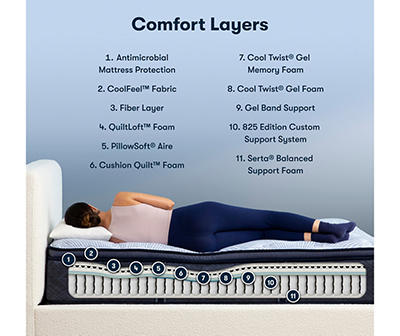 Perfect Sleeper Nurture Night 14.5" King Plush Pillow Top Mattress
