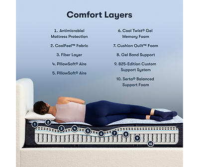Perfect Sleeper Nurture Night 13.5" Twin XL Plush Mattress