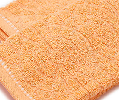 Tropicoastal Papaya Orange Cotton Hand Towels, 2-Pack