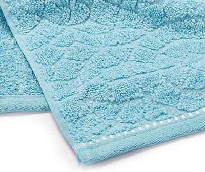 Tropicoastal Stillwater Blue Cotton Bath Towel