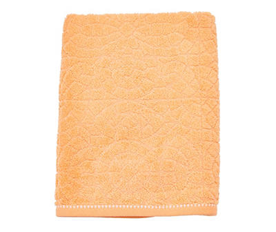 Tropicoastal Papaya Orange Cotton Bath Towel