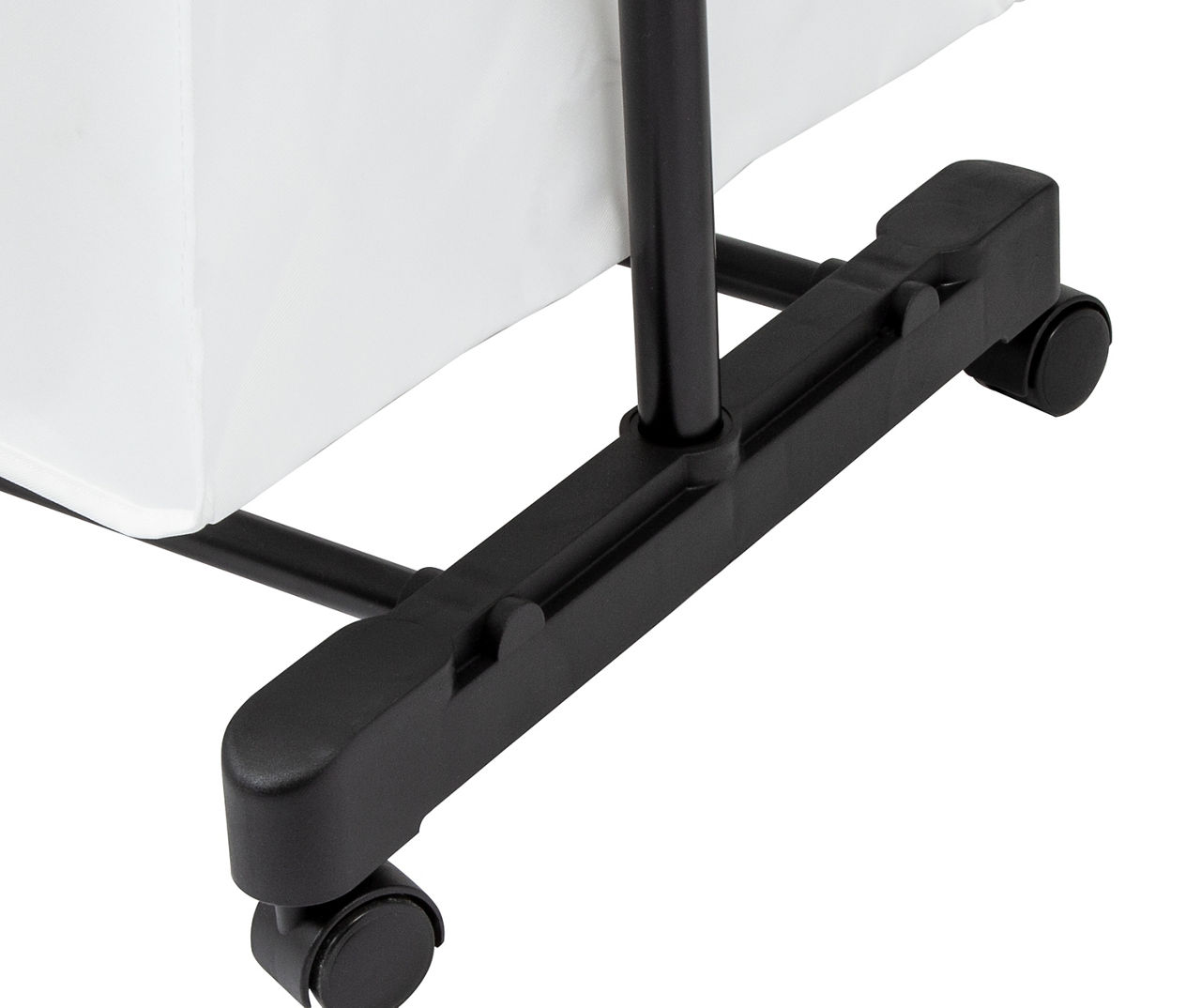 Chrome & Black Adjustable Hamper & Garment Rack