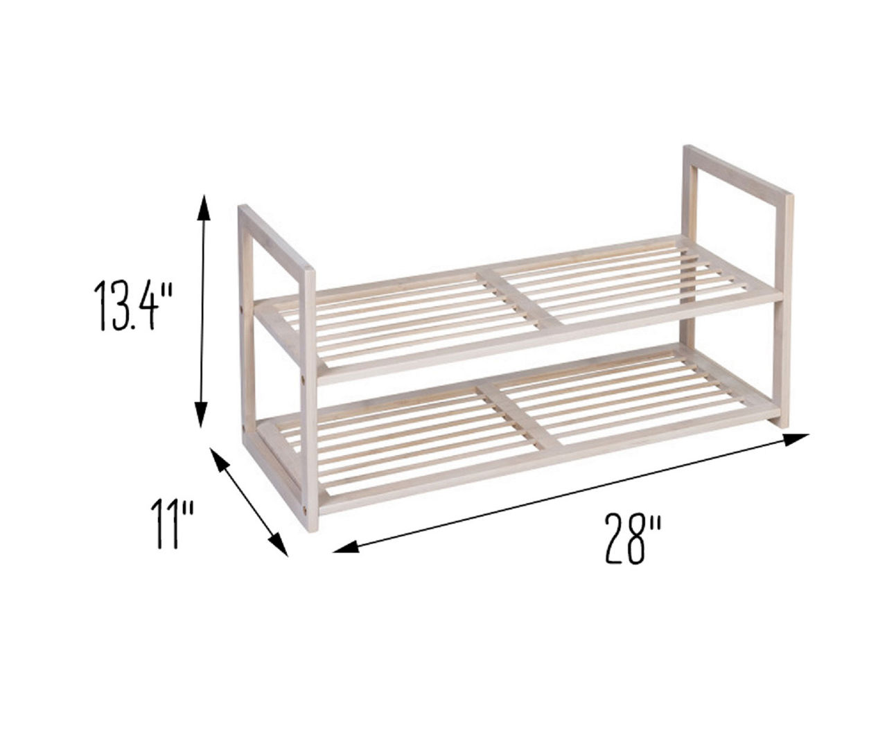 Hastings Home Bamboo Shoe and Boot Organizer Rack - Tan - 20434305