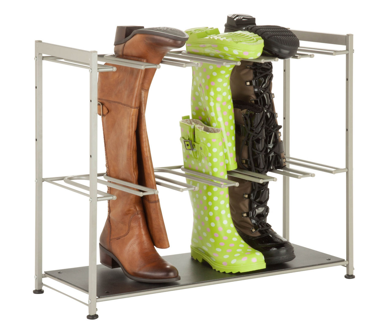 Silver Boot Storage & Drying Rack
