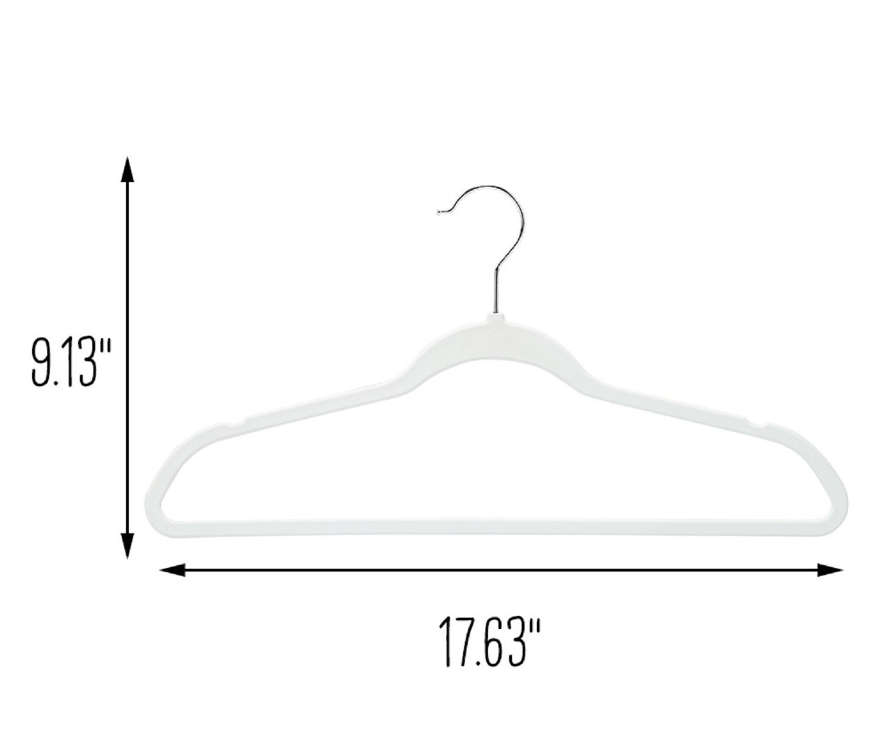 Honey-Can-Do 50-Pack Plastic Non-slip Grip Clothing Hanger (Black) in the  Hangers department at
