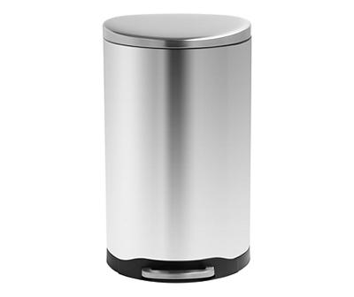 Stainless Steel 10.5-Gal. Pedal Soft-Close Trash Can