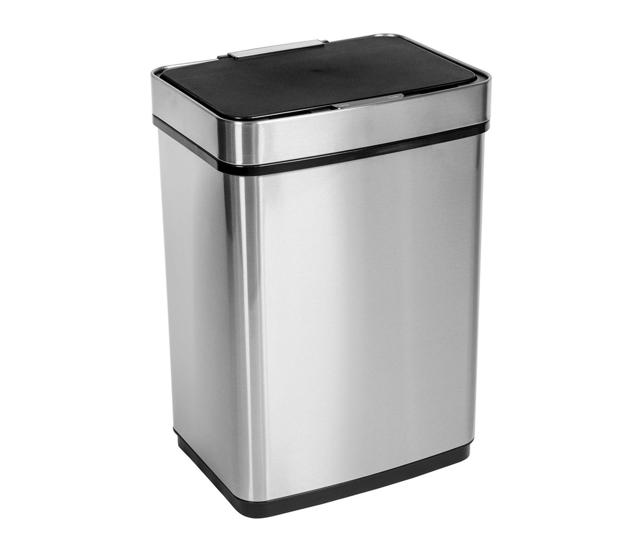 Honey-Can-Do Stainless Steel &amp; Black 13-Gal. Motion Sensor Trash 