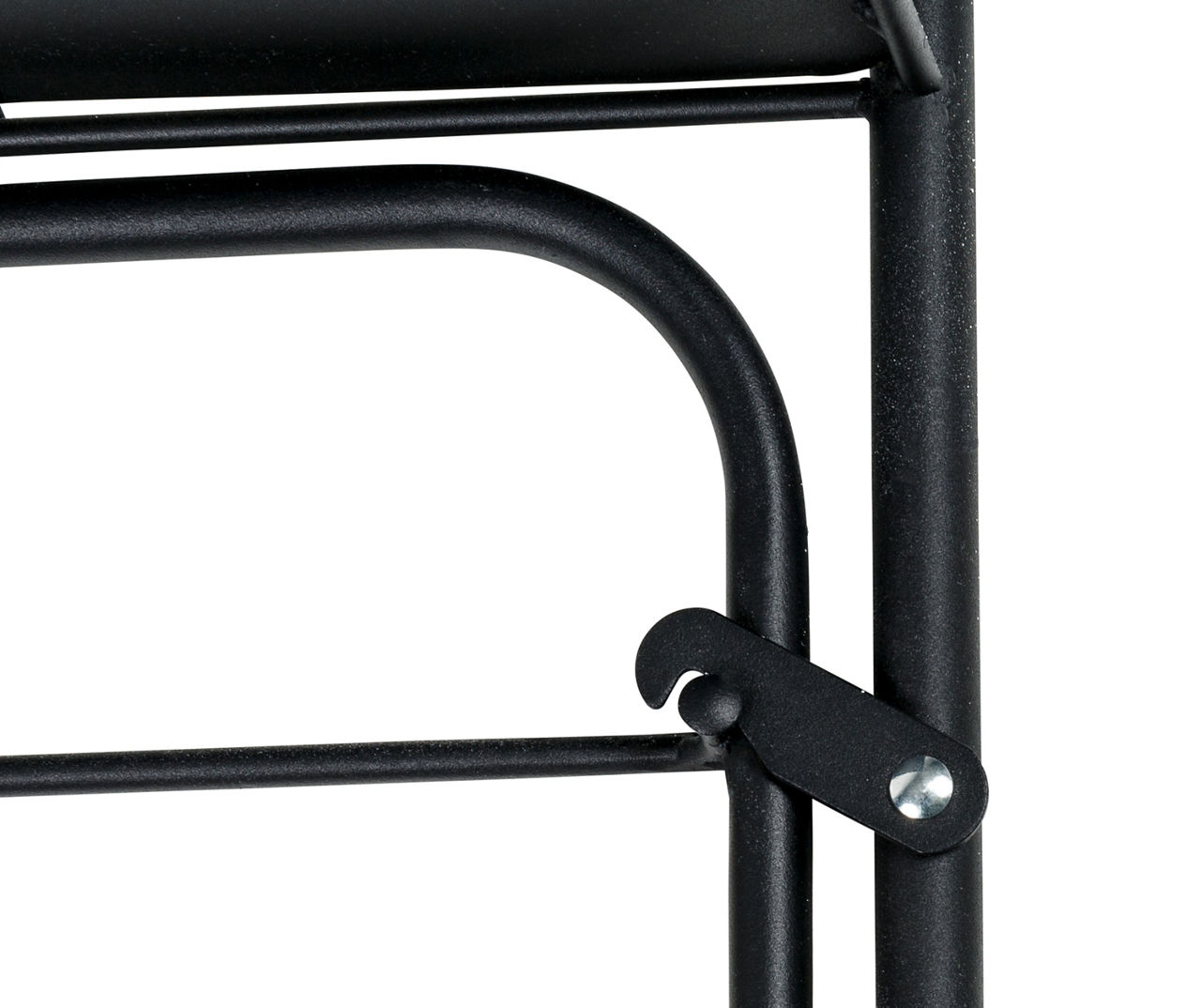 Black Wall-Mounted Drying Rack With Shelf