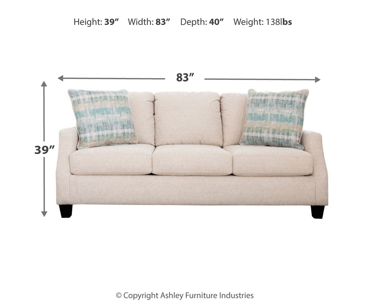Cullendale Sandstone Cream Sofa